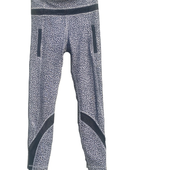 Lululemon Inspire Tight II Mesh Miss Mosaic white black 2 - Picture 11 of 13